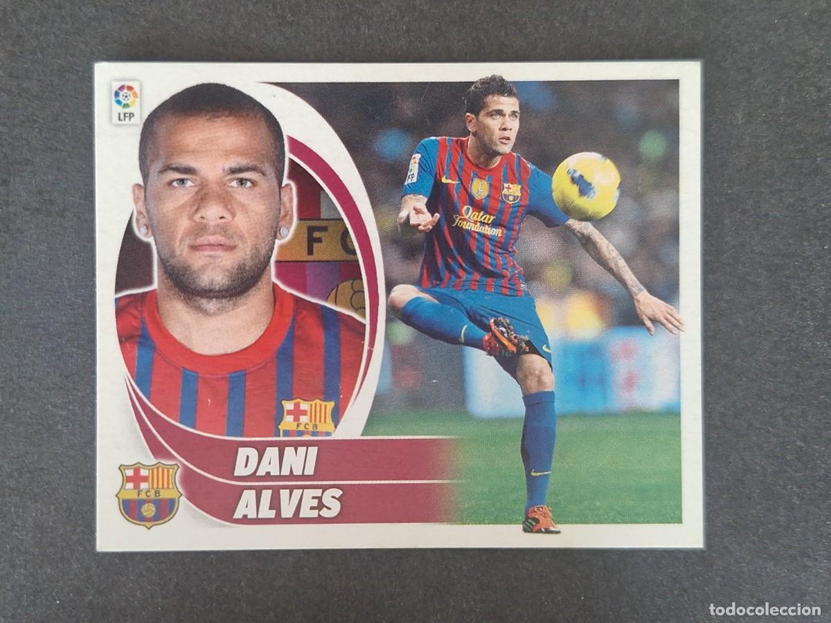 Cromos de f&uacute;tbol: DANI ALVES F. C. BARCELONA LIGA ESTE 2012 2013 12 13 NUNCA PEGADO SIN PEGAR
