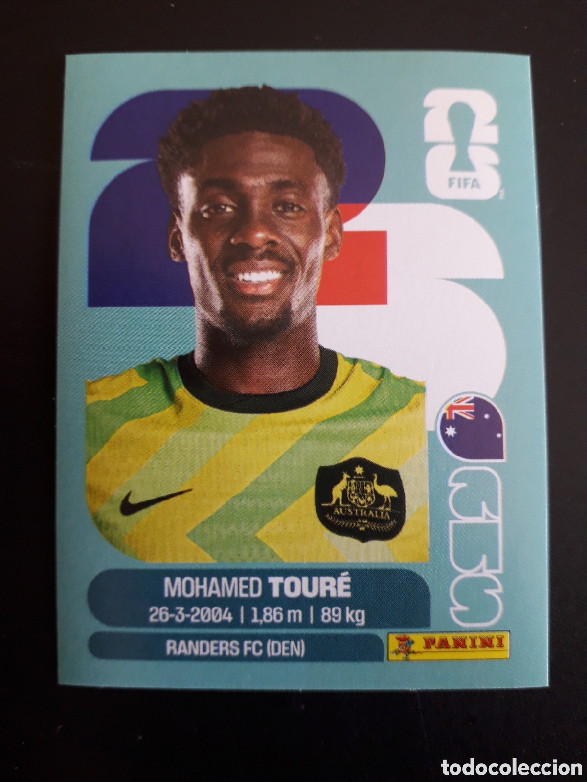 Cromos de Futebol: TOUR&Eacute; AUSTRALIA AUS 20 MUNDIAL F&Uacute;TBOL 2026 FIFA WORLD CUP PANINI SIN PEGAR PEDIDO M&Iacute;NIMO 3&euro;