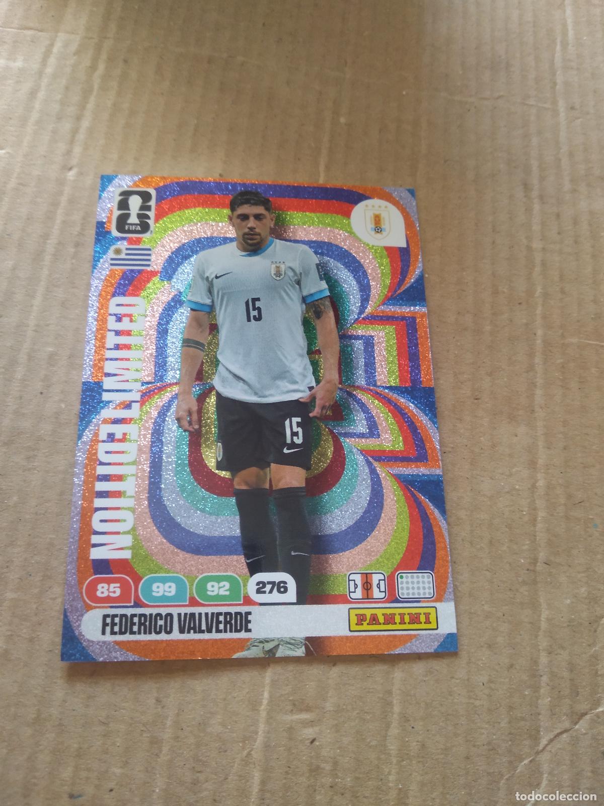 Cromos de f&uacute;tbol: FEDE VALVERDE URUGUAY EDICION LIMITADA CROMO FUTBOL PANINI ADRENALYN MUNDIAL 2026 WORLD CUP