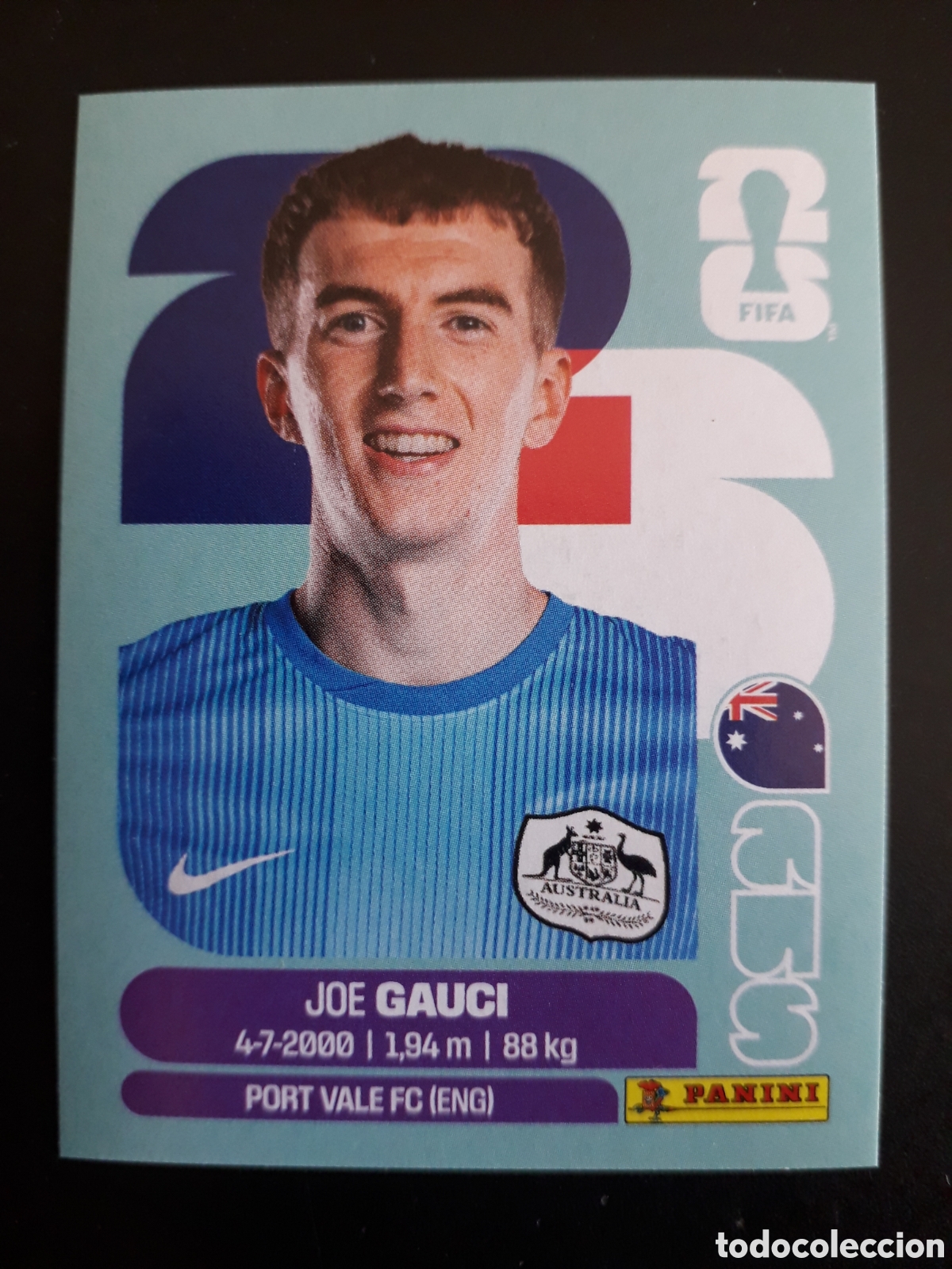 Cromos de f&uacute;tbol: GAUCI AUSTRALIA AUS 3 MUNDIAL F&Uacute;TBOL 2026 FIFA WORLD CUP PANINI SIN PEGAR PEDIDO M&Iacute;NIMO 3&euro;.