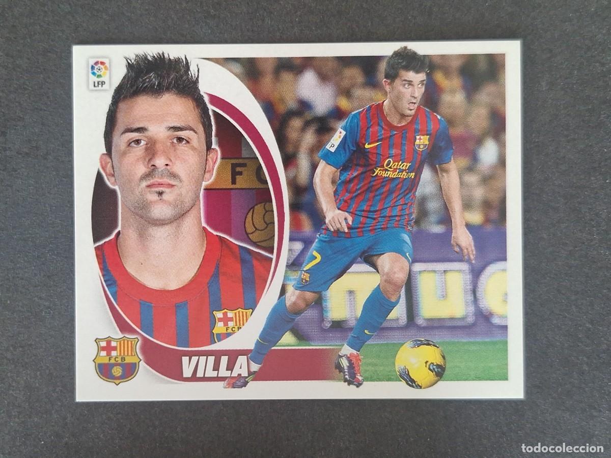 Cromos de f&uacute;tbol: VILLA F. C. BARCELONA LIGA ESTE 2012 2013 12 13 NUNCA PEGADO SIN PEGAR