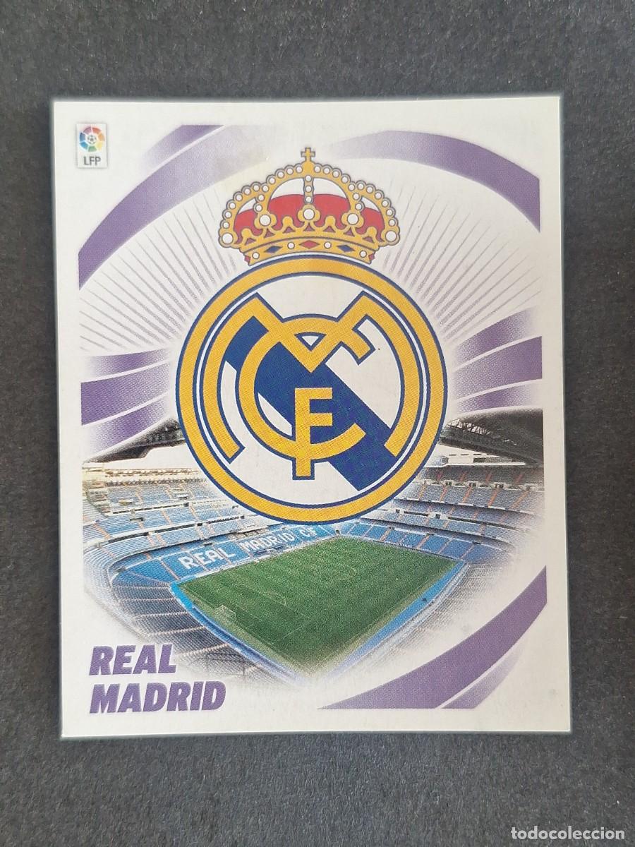 Cromos de f&uacute;tbol: ESCUDO REAL MADRID LIGA ESTE 2012 2013 12 13 NUNCA PEGADO SIN PEGAR