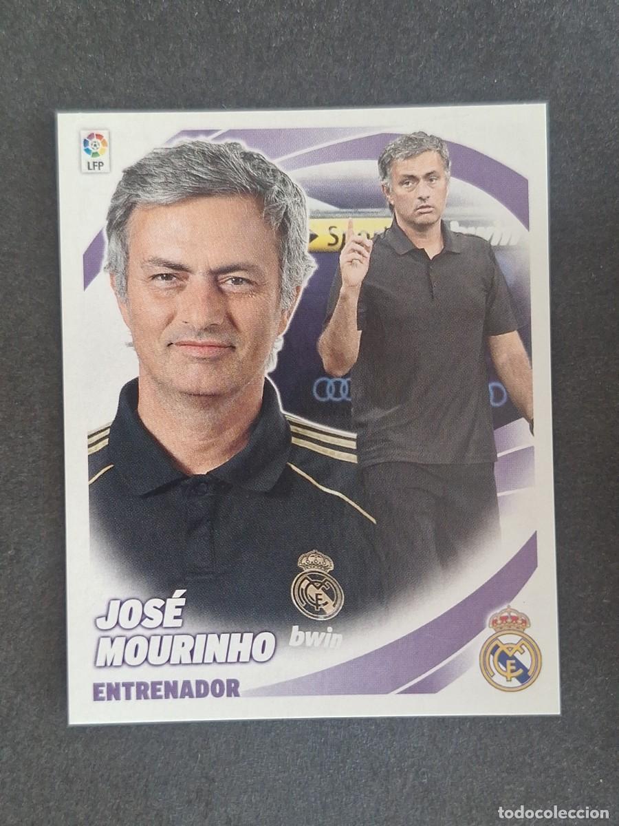 Cromos de f&uacute;tbol: JOSE MOURINHO ENTRENADOR REAL MADRID LIGA ESTE 2012 2013 12 13 NUNCA PEGADO SIN PEGAR