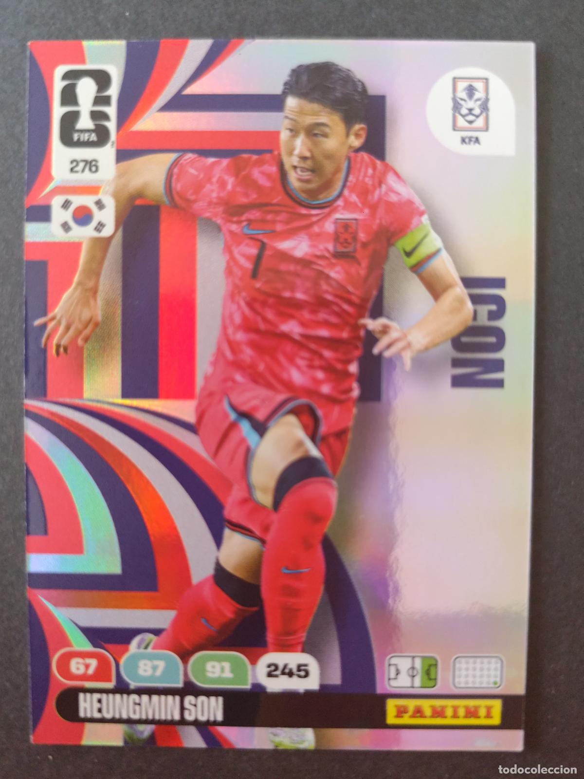 Cromos de f&uacute;tbol: 276 HEUNG-MIN SON ICON COREA DEL SUR ADRENALYN MUNDIAL FIFA WORLD CUP 2026 PANINI