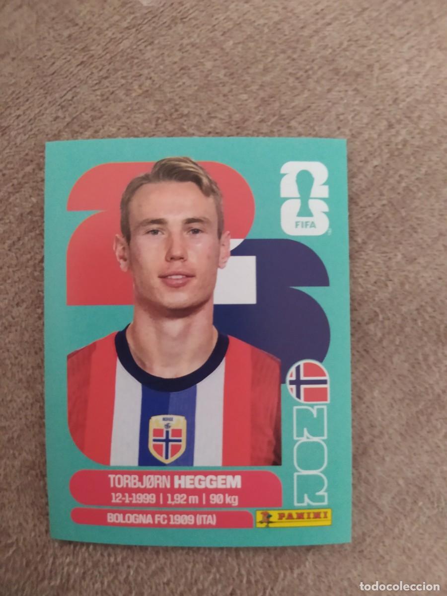 Cromos de f&uacute;tbol: NOR 08 Torbjorn HEGGEN 8 Noruega mundial 2026 panini