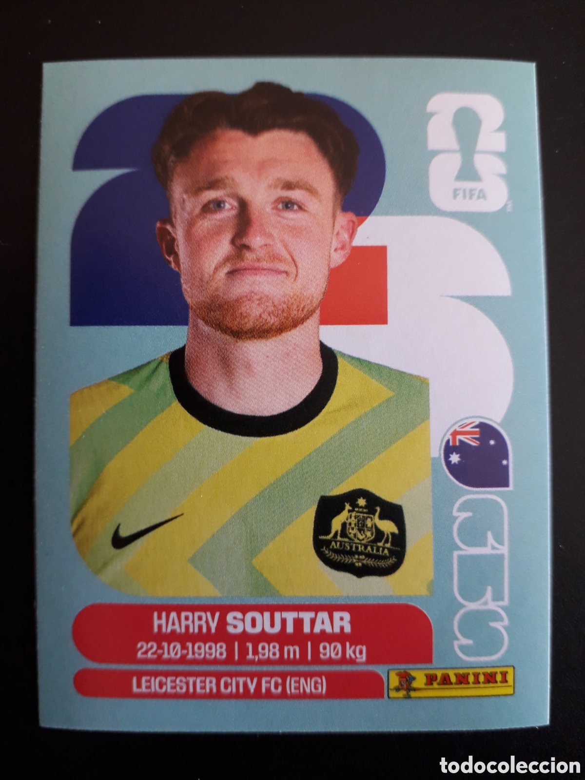 Cromos de f&uacute;tbol: SOUTTAR AUSTRALIA AUS 4 MUNDIAL F&Uacute;TBOL 2026 FIFA WORLD CUP PANINI SIN PEGAR PEDIDO M&Iacute;NIMO 3&euro;.
