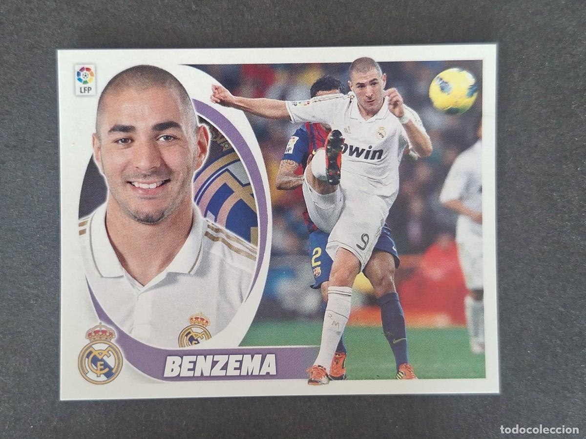 Cromos de f&uacute;tbol: BENZEMA REAL MADRID LIGA ESTE 2012 2013 12 13 NUNCA PEGADO SIN PEGAR