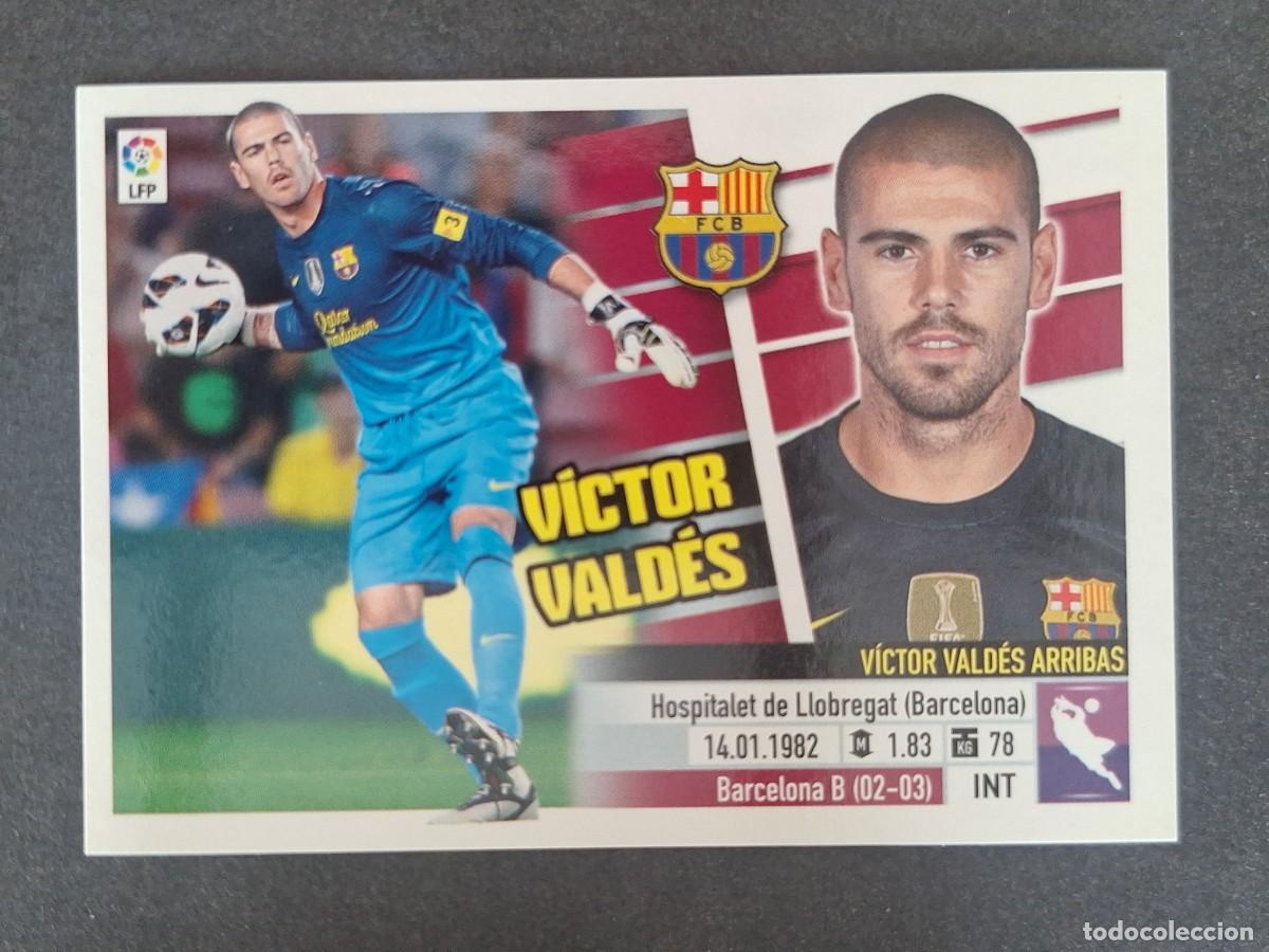 Figurine di Calcio: VICTOR VALDES F. C. BARCELONA LIGA ESTE 2013 2014 13 14 NUNCA PEGADO SIN PEGAR