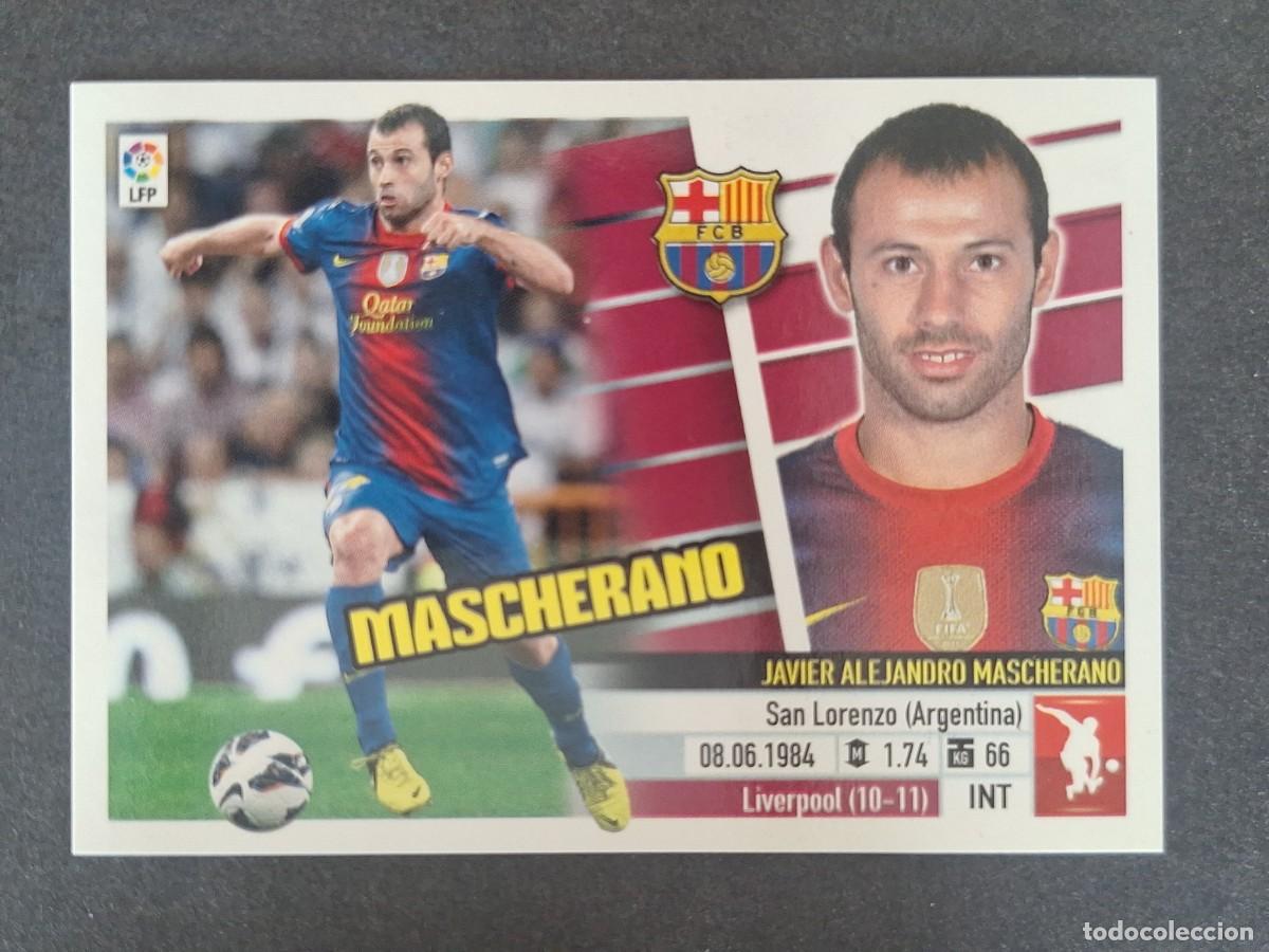 Figurine di Calcio: MASCHERANO F. C. BARCELONA LIGA ESTE 2013 2014 13 14 NUNCA PEGADO SIN PEGAR