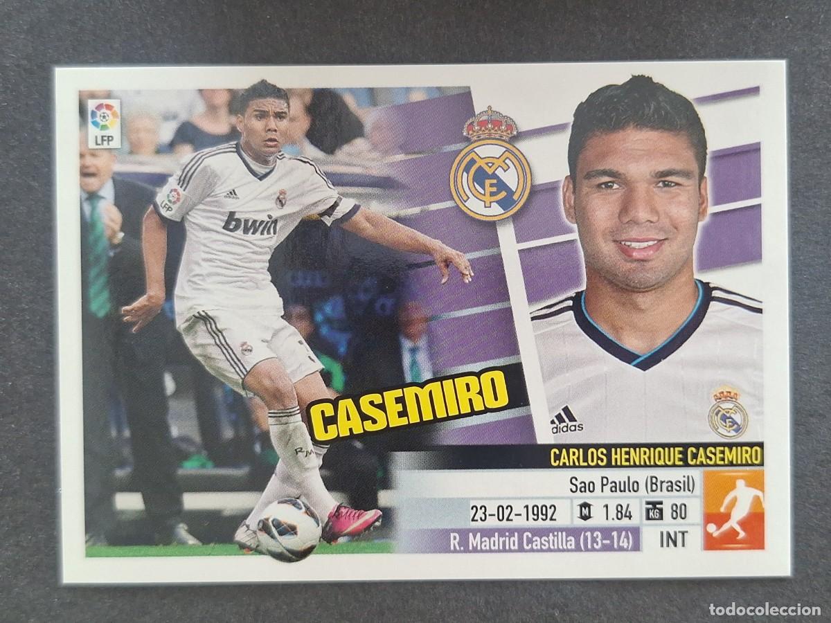 Cromos de f&uacute;tbol: CASEMIRO REAL MADRID LIGA ESTE 2013 2014 13 14 NUNCA PEGADO SIN PEGAR