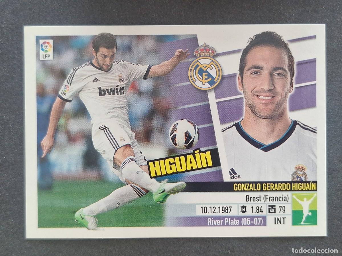 Cromos de f&uacute;tbol: HIGUAIN REAL MADRID LIGA ESTE 2013 2014 13 14 NUNCA PEGADO SIN PEGAR