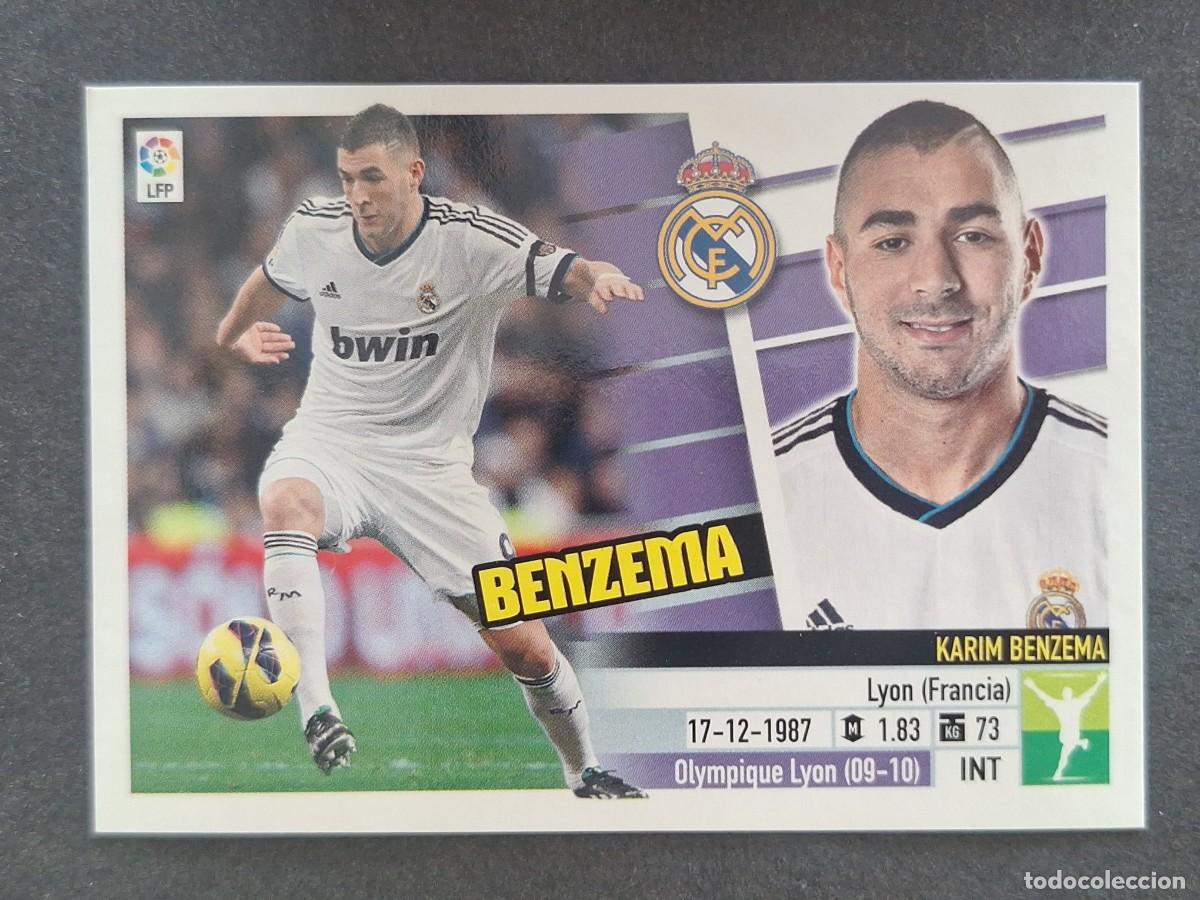 Cromos de f&uacute;tbol: BENZEMA REAL MADRID LIGA ESTE 2013 2014 13 14 NUNCA PEGADO SIN PEGAR
