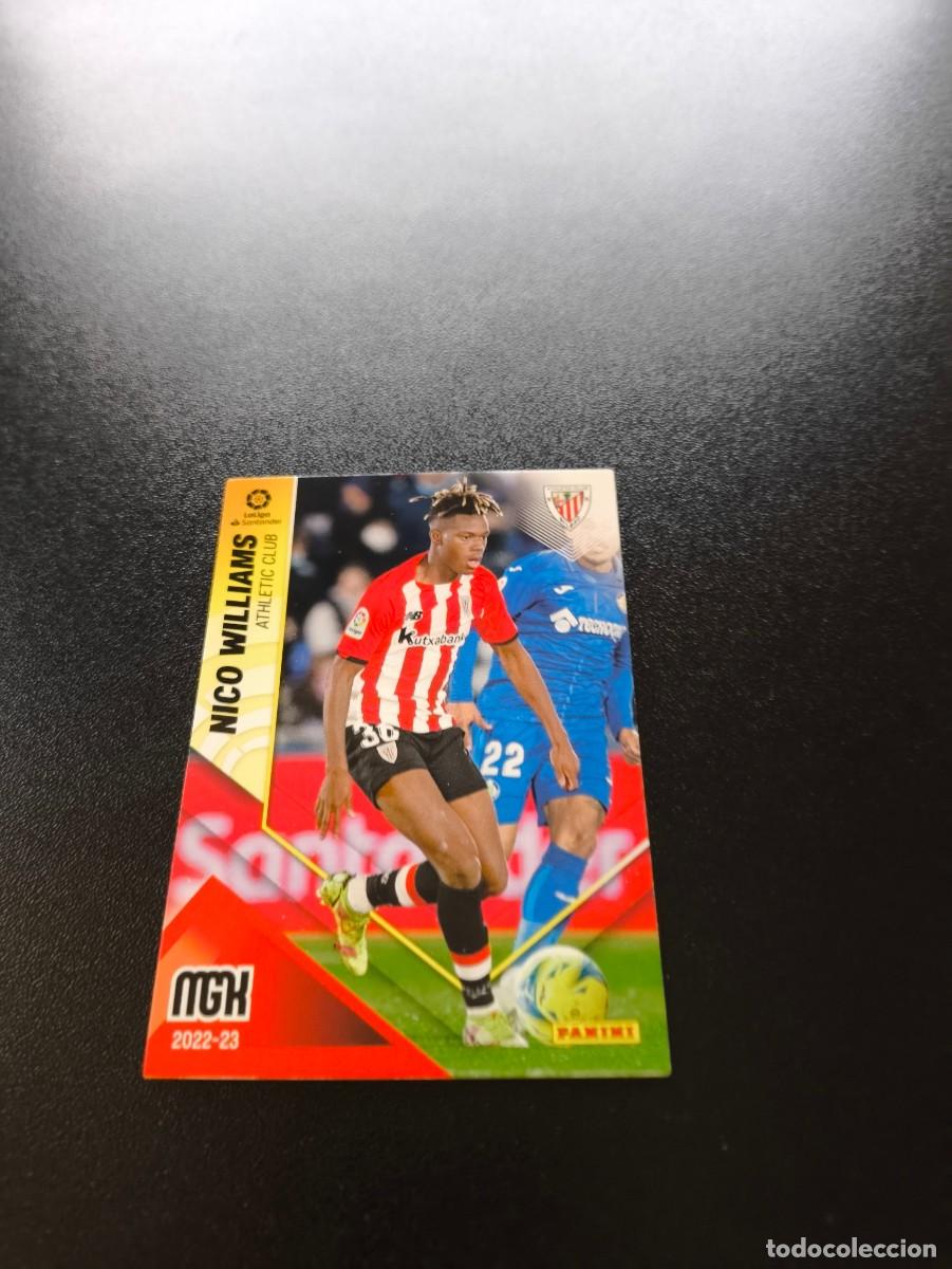 Cromos de f&uacute;tbol: 43 Nico Williams ATHLETIC DE BILBAO PANINI LIGA MEGACRACKS MGK 2022 2023 22 23 NO ESTE ADRENALYN