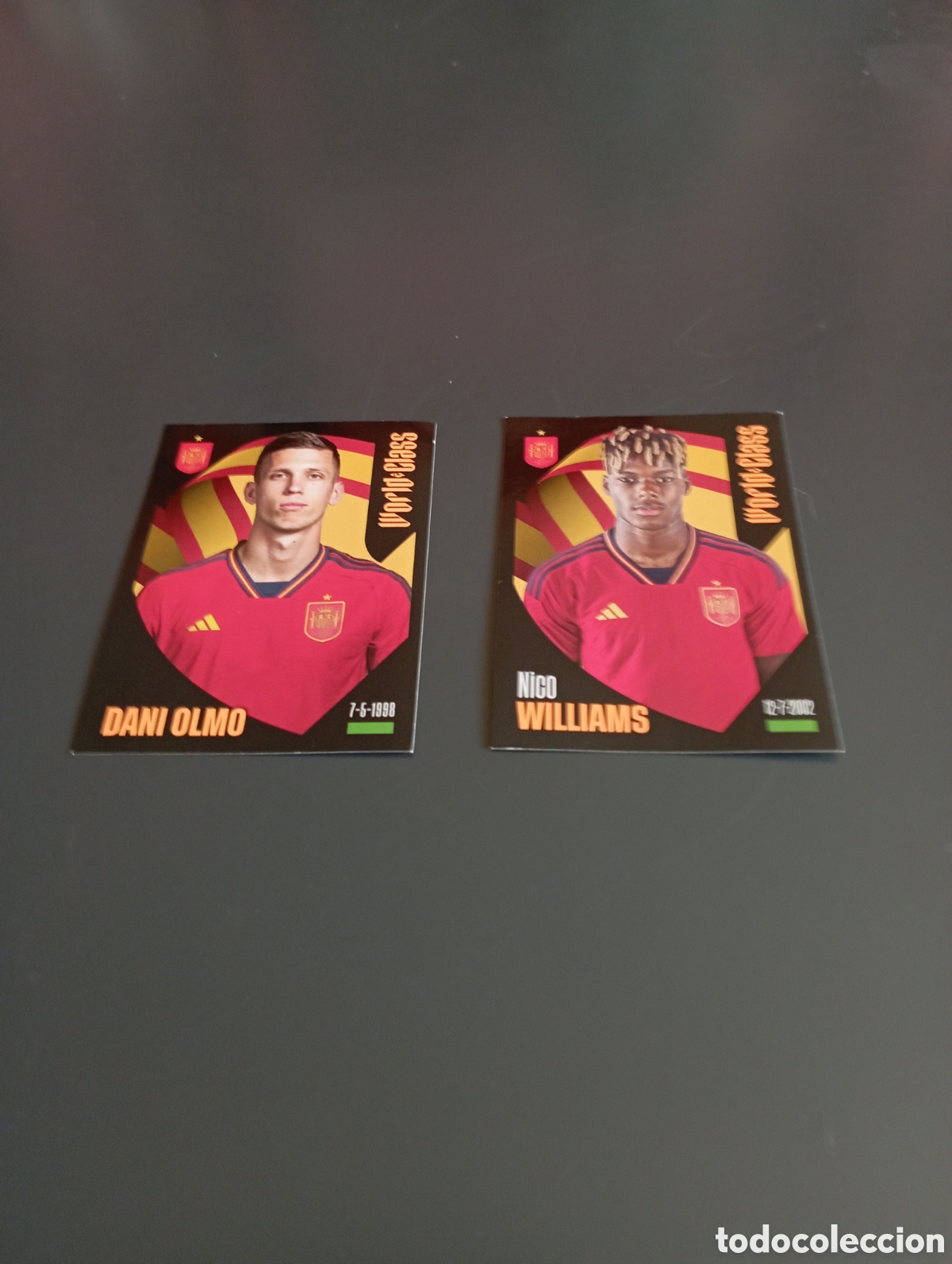 Cromos de f&uacute;tbol: Mini lote 2 cromos Espa&ntilde;a world class 2024