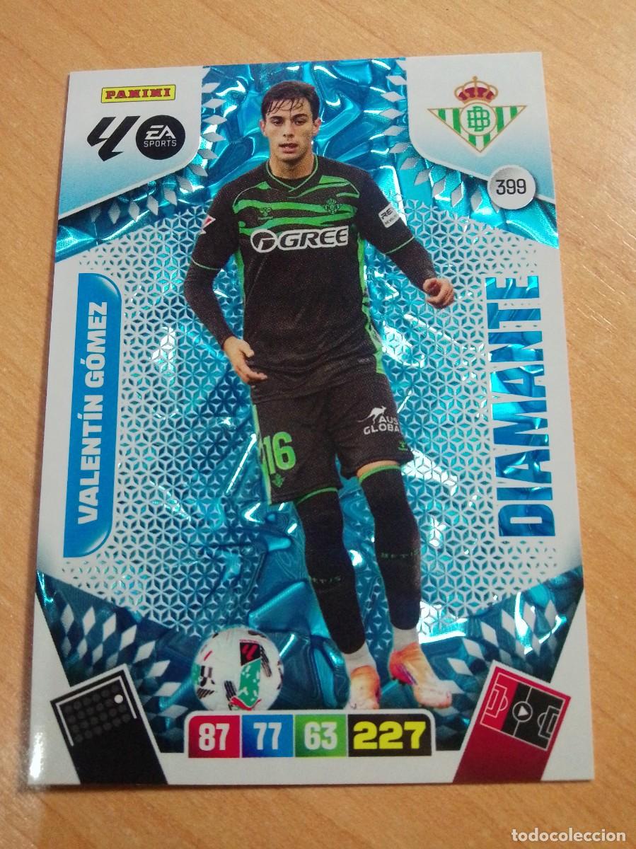 Cromos de Futebol: 399 VALENT&Iacute;N G&Oacute;MEZ DIAMANTE DEL BETIS 25 26 ADRENALYN XL 2025 2026