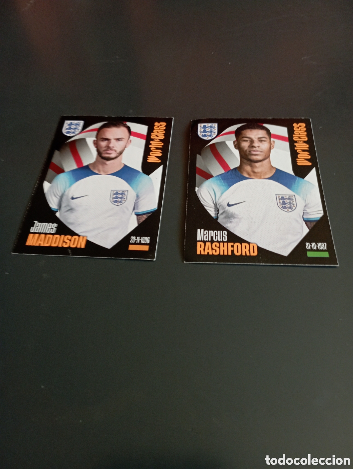 Cromos de f&uacute;tbol: Mini lote 2 cromos Inglaterra world class 2024