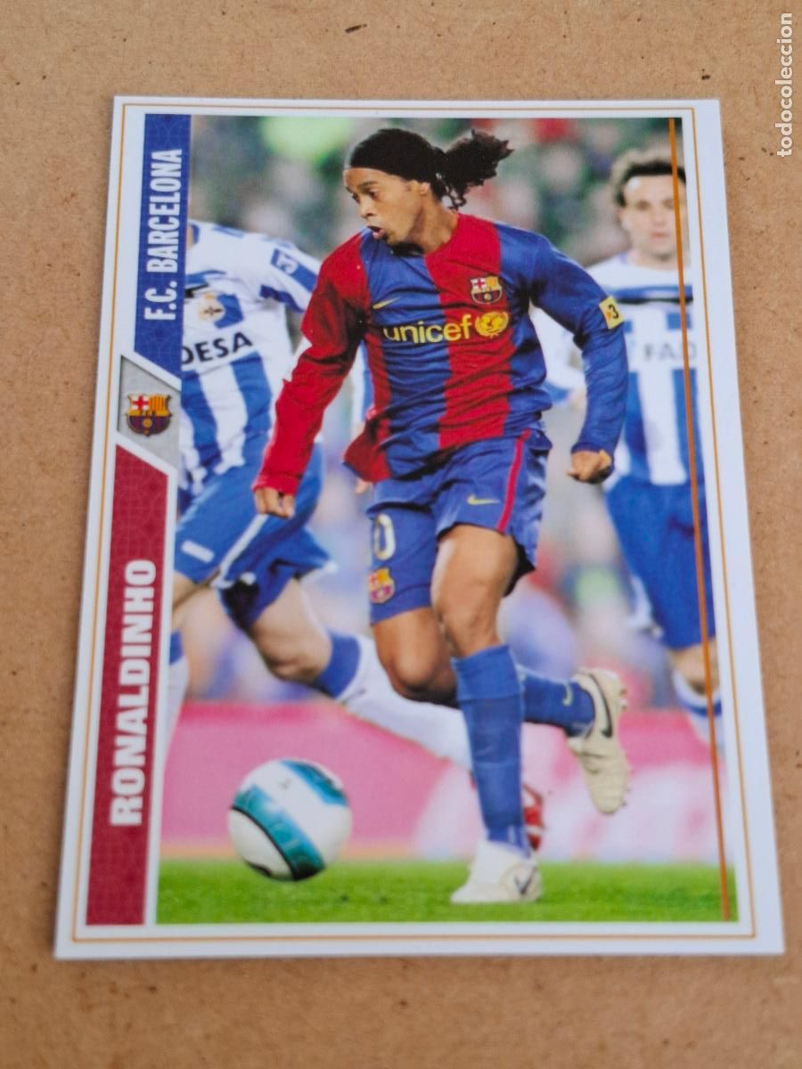 Fu&szlig;ball-Sticker: MUNDICROMO 2007 2008 07 08 - 48 RONALDINHO - FC. BARCELONA - CP13