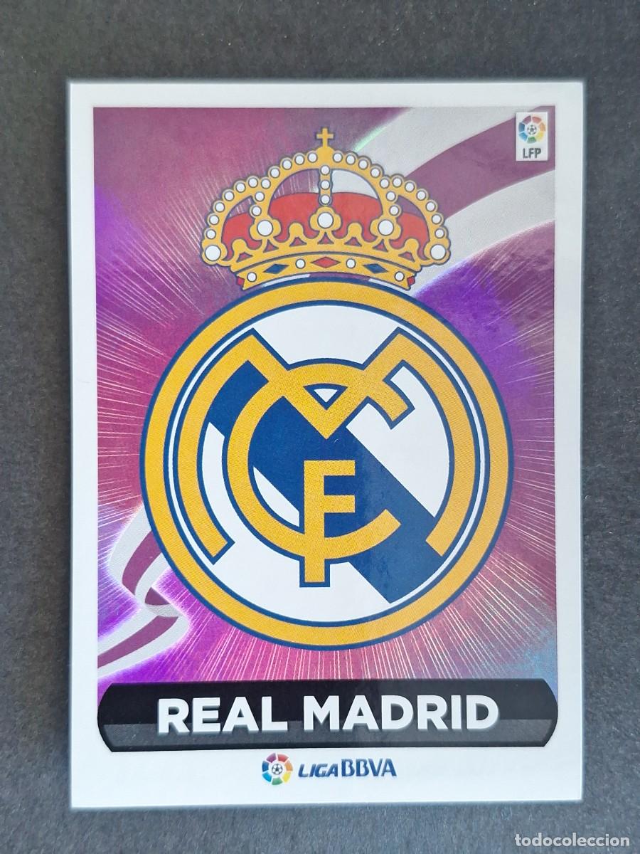 Cromos de Futebol: ESCUDO REAL MADRID LIGA ESTE 2014 2015 14 15 NUNCA PEGADO SIN PEGAR