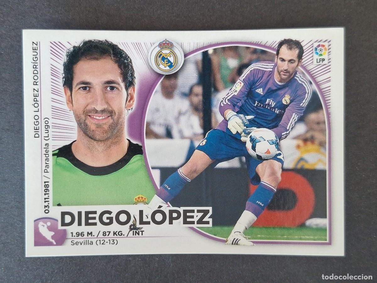 Cromos de Futebol: DIEGO LOPEZ REAL MADRID LIGA ESTE 2014 2015 14 15 NUNCA PEGADO SIN PEGAR