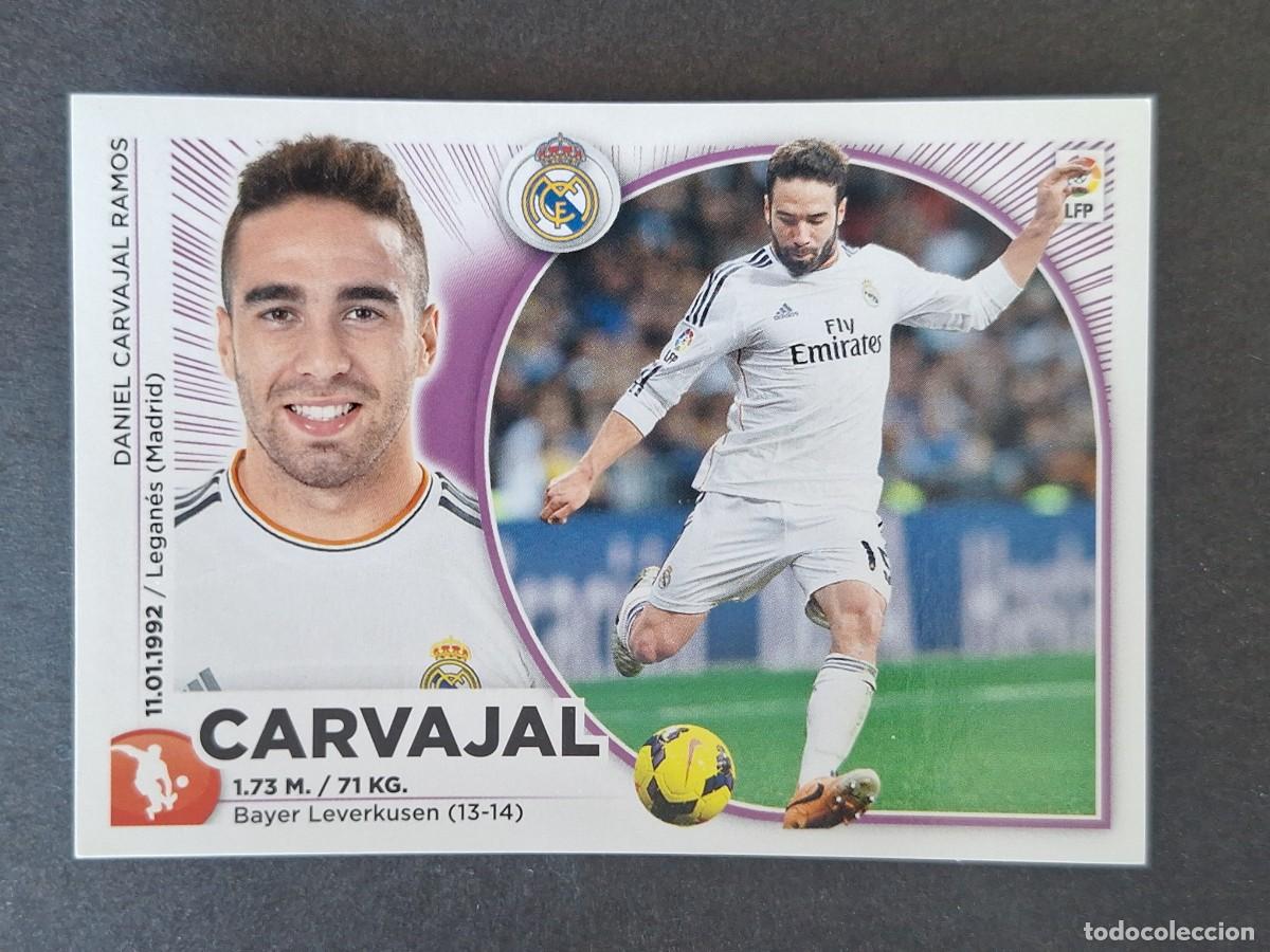 Cromos de Futebol: CARVAJAL REAL MADRID LIGA ESTE 2014 2015 14 15 NUNCA PEGADO SIN PEGAR
