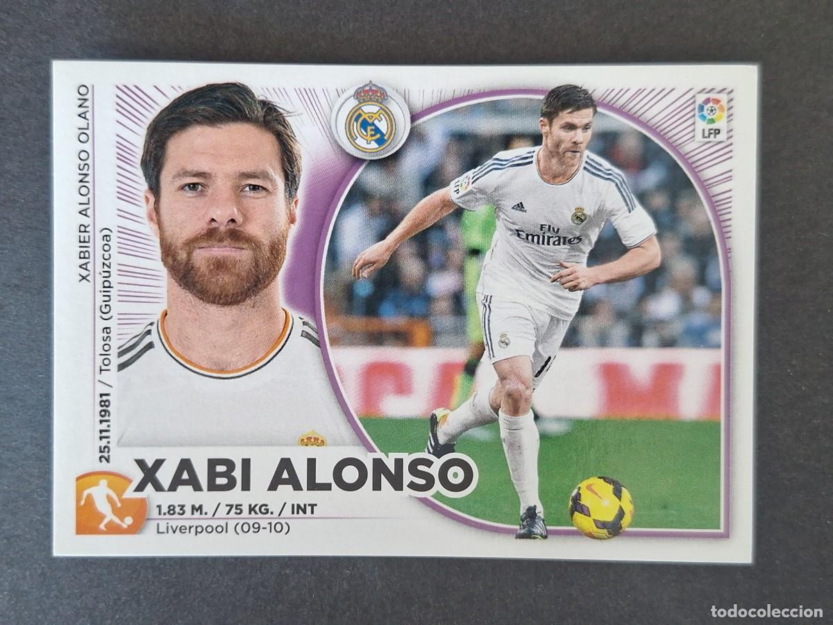 Cromos de Futebol: XABI ALONSO REAL MADRID LIGA ESTE 2014 2015 14 15 NUNCA PEGADO SIN PEGAR