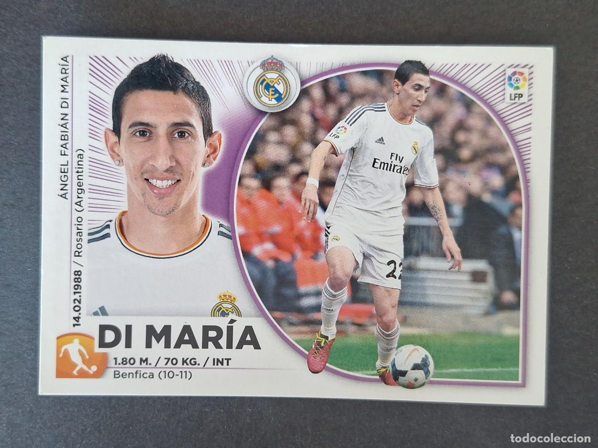 Cromos de Futebol: DI MARIA REAL MADRID LIGA ESTE 2014 2015 14 15 NUNCA PEGADO SIN PEGAR