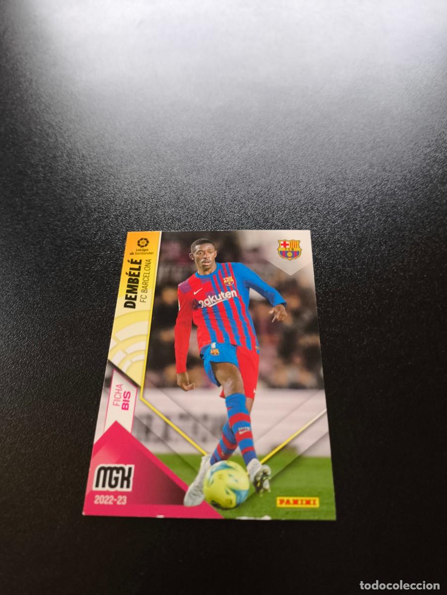 Figurine di Calcio: 80 BIS Demb&eacute;l&eacute; BARCELONA PANINI LIGA MEGACRACKS MGK 2022 2023 22 23 NO ESTE ADRENALYN