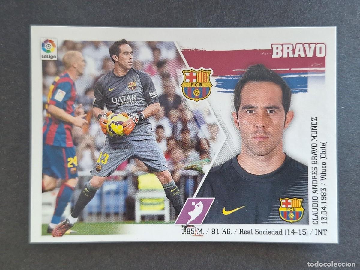Cromos de f&uacute;tbol: BRAVO F. C. BARCELONA LIGA ESTE 2015 2016 15 16 NUNCA PEGADO SIN PEGAR