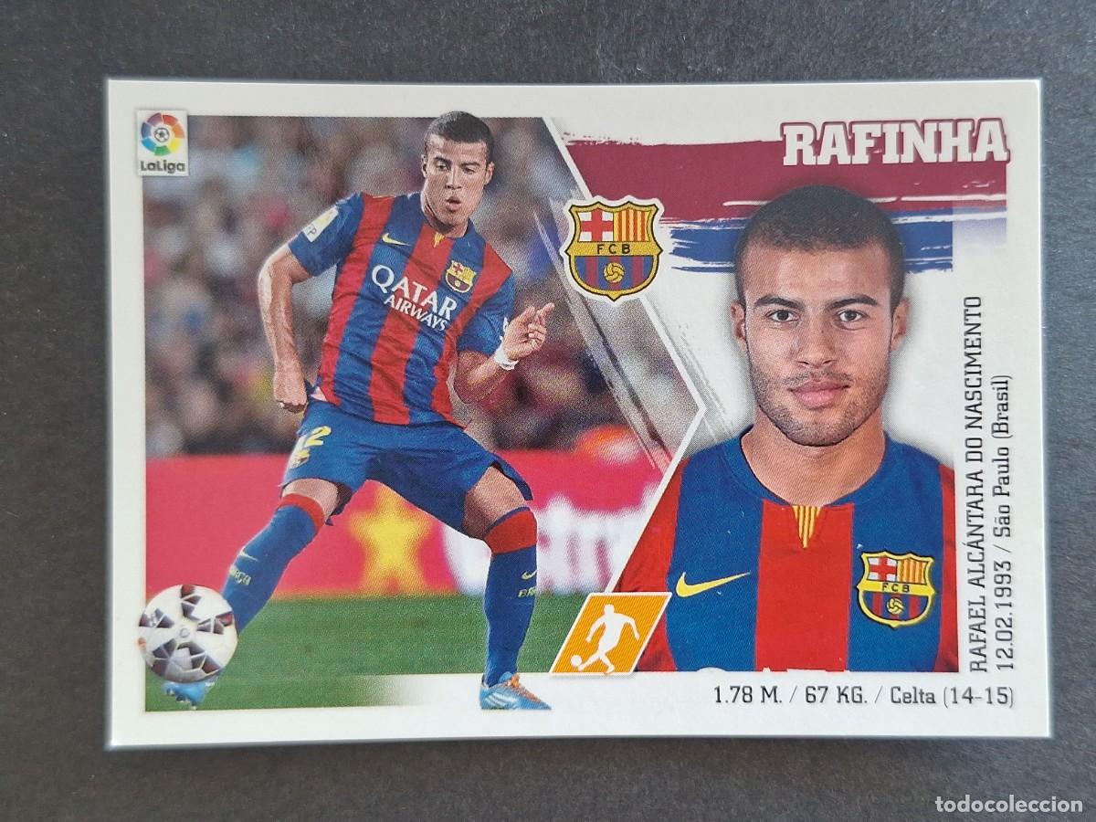 Cromos de f&uacute;tbol: RAFINHA F. C. BARCELONA LIGA ESTE 2015 2016 15 16 NUNCA PEGADO SIN PEGAR