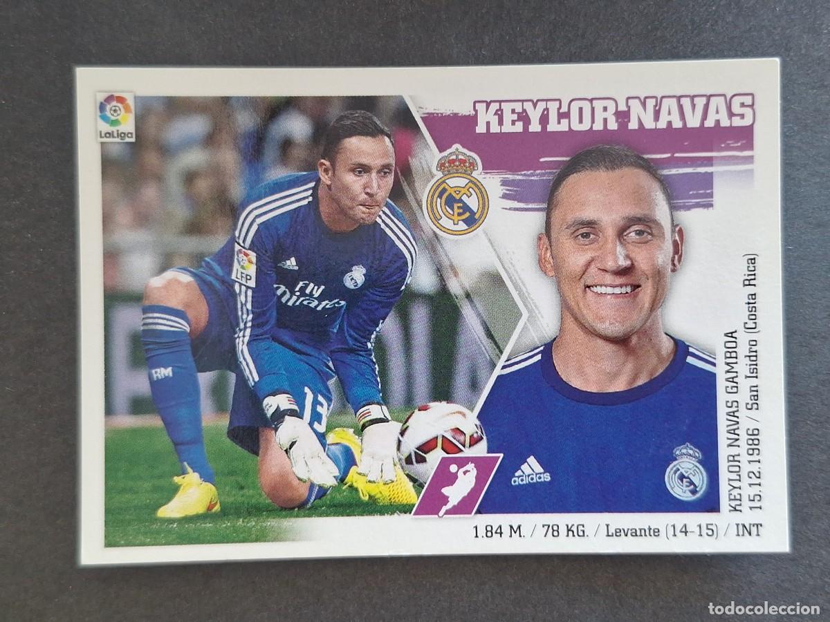 Cromos de f&uacute;tbol: KEYLOR NAVAS REAL MADRID LIGA ESTE 2015 2016 15 16 NUNCA PEGADO SIN PEGAR