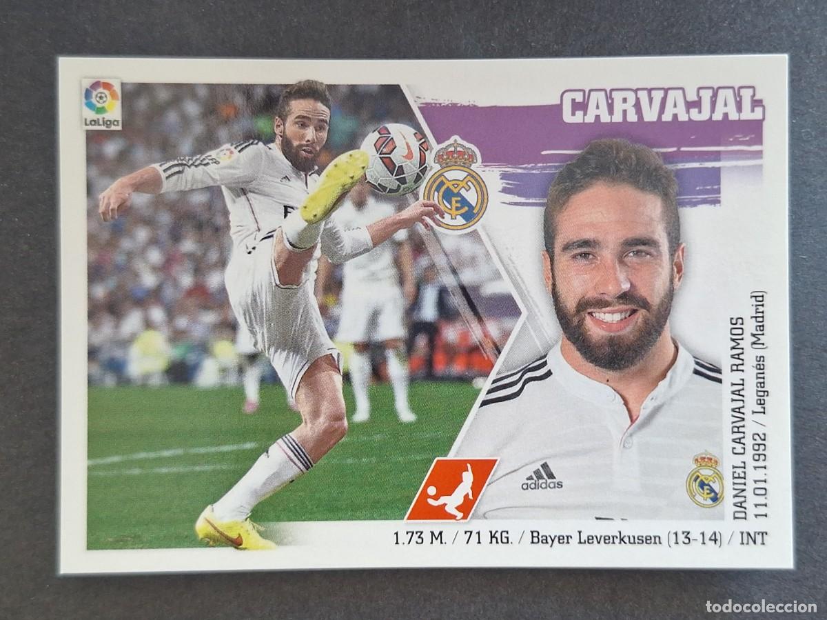 Cromos de f&uacute;tbol: CARVAJAL REAL MADRID LIGA ESTE 2015 2016 15 16 NUNCA PEGADO SIN PEGAR