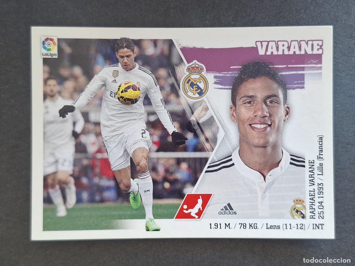Cromos de f&uacute;tbol: VARANE REAL MADRID LIGA ESTE 2015 2016 15 16 NUNCA PEGADO SIN PEGAR