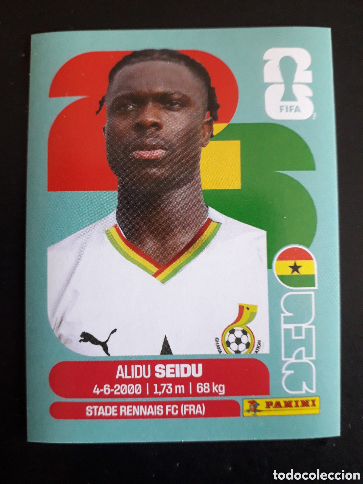 Cromos de Futebol: SEIDU GHANA GHA 5 MUNDIAL F&Uacute;TBOL 2026 FIFA WORLD CUP PANINI SIN PEGAR PEDIDO M&Iacute;NIMO 3&euro;