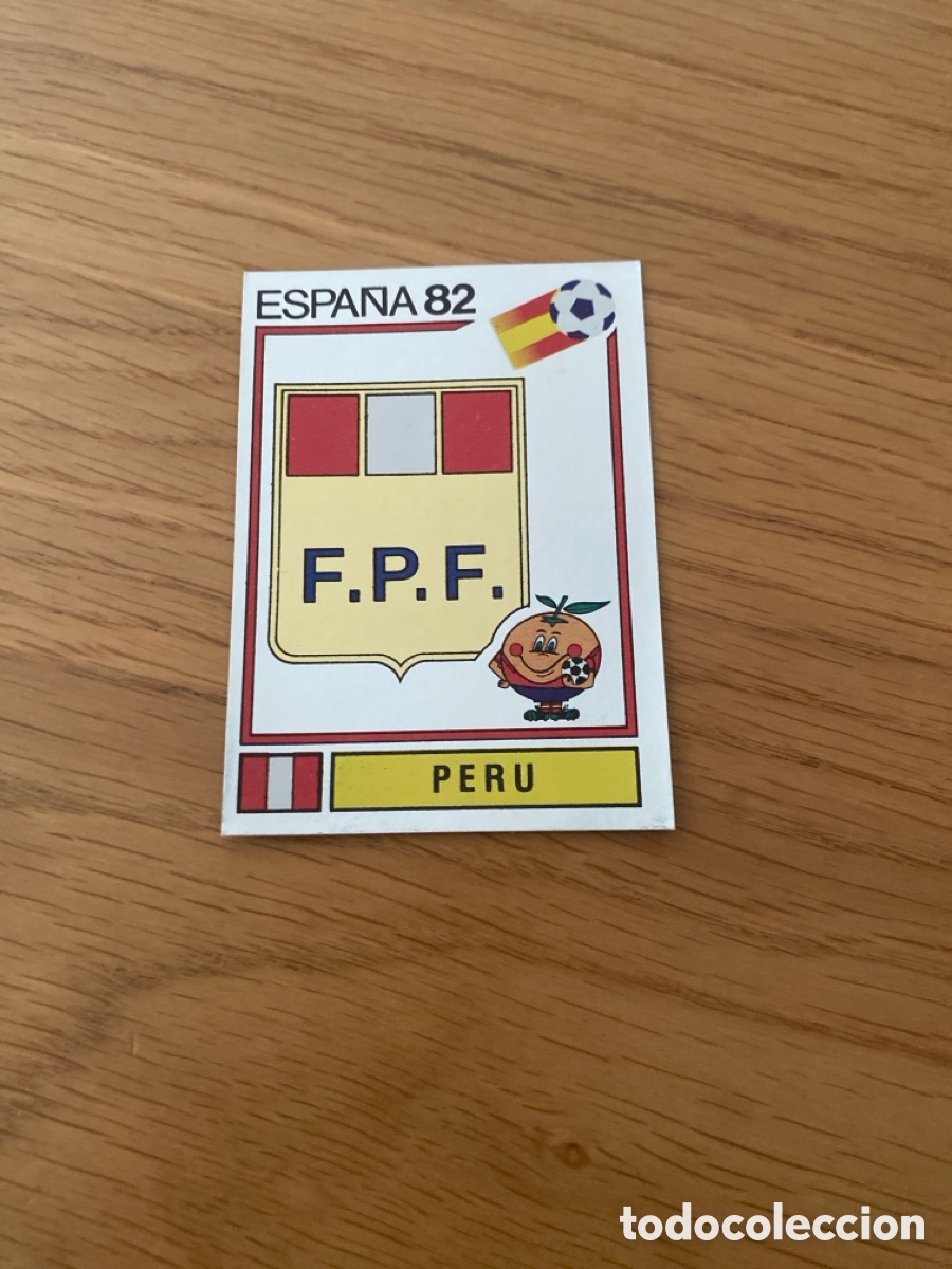 Cromos de f&uacute;tbol: Cromo panini mundial Espa&ntilde;a 82 n&uacute;mero 72 Escudo Peru - Sticker album world cup Spain 1982 badge