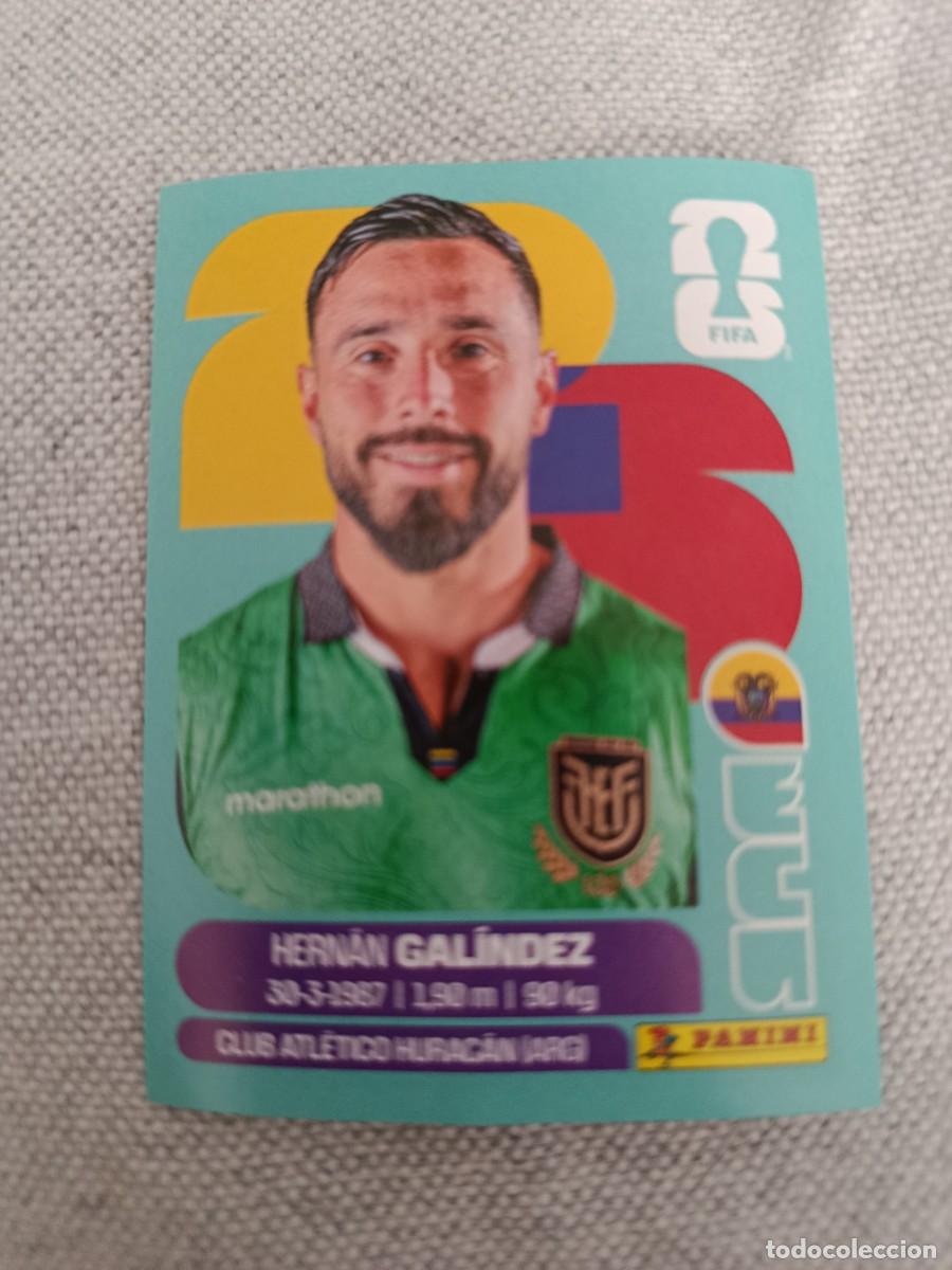 Cromos de f&uacute;tbol: Mundial Estados Unidos-Mexico-Canad&aacute; 2026. 2- Gal&iacute;ndez. Ecuador. Nunca pegado.