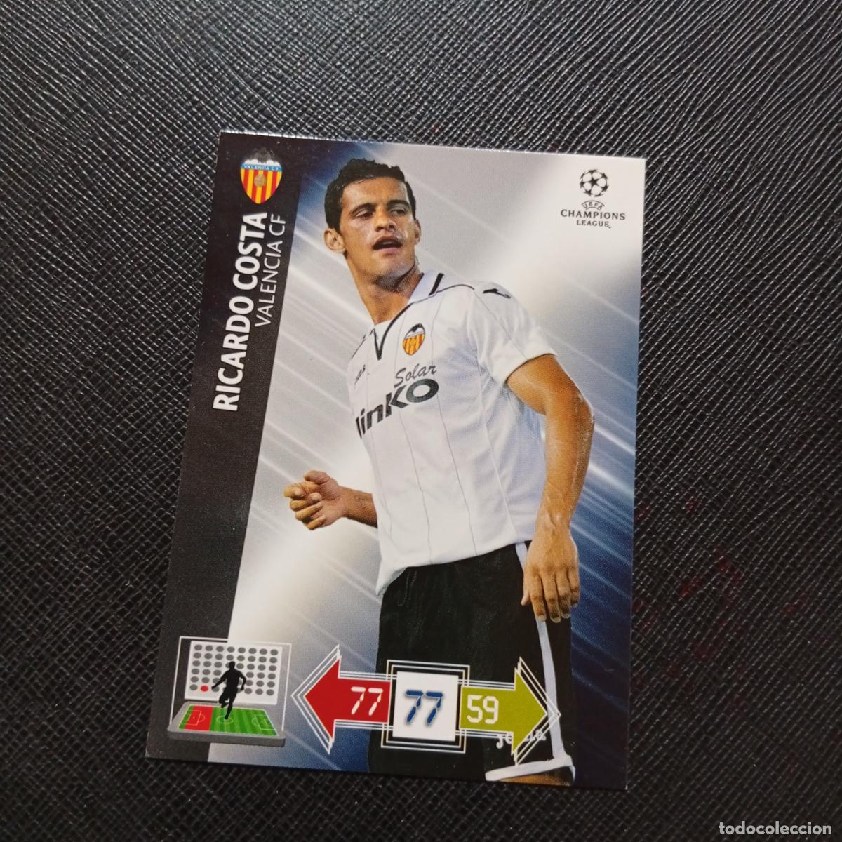 Cromos de f&uacute;tbol: RICARDO COSTA VALENCIA ADRENALYN CHAMPIONS LEAGUE 2012 2013 FUTBOL 12 13 - A187 PG154 B