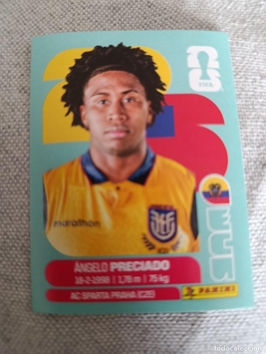 Fu&szlig;ball-Sticker: Mundial Estados Unidos-Mexico-Canad&aacute; 2026. 7- Preciado. Ecuador. Nunca pegado.