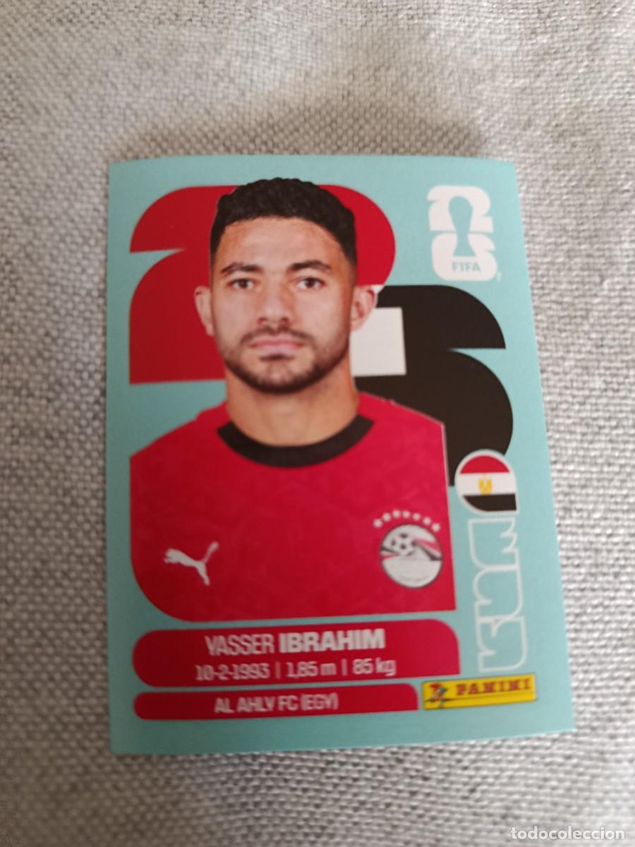 Fu&szlig;ball-Sticker: Mundial Estados Unidos-Mexico-Canad&aacute; 2026. 5- Ibrahim. Egipto. Nunca pegado.