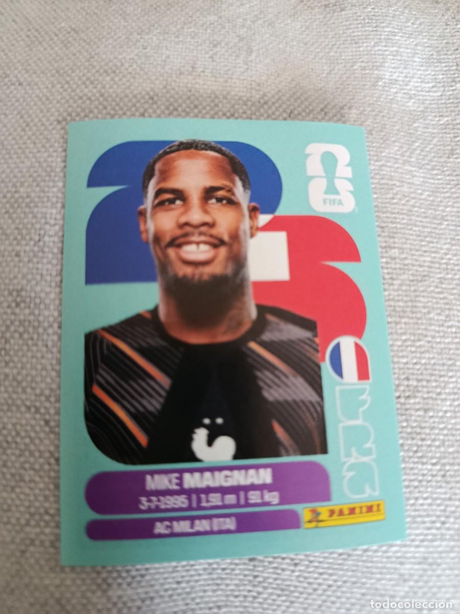 Fu&szlig;ball-Sticker: Mundial Estados Unidos-Mexico-Canad&aacute; 2026. 2- Maignan. Francia. Nunca pegado.