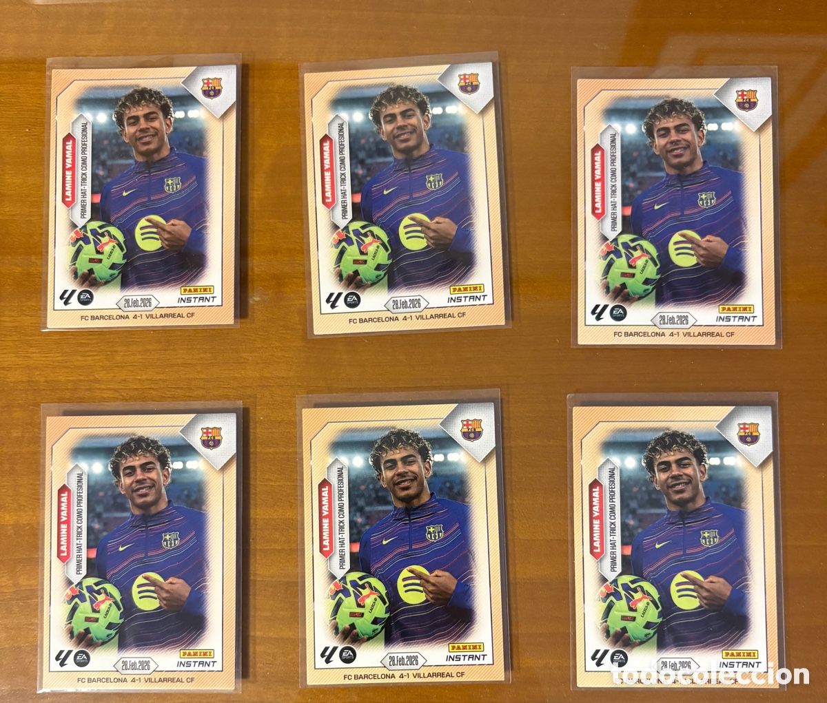 Cromos de f&uacute;tbol: LOTE LAMINE YAMAL PANINI INSTANT X 6