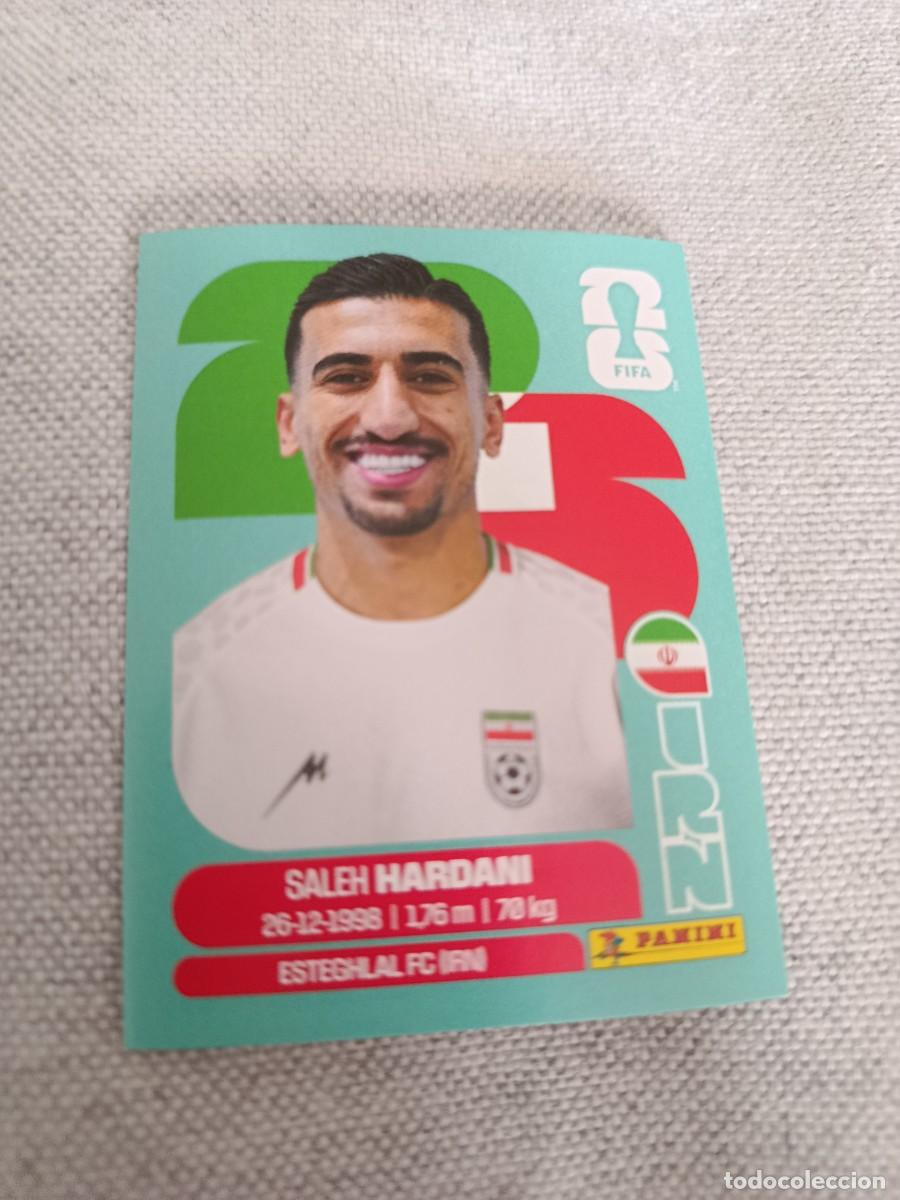 Fu&szlig;ball-Sticker: Mundial Estados Unidos-Mexico-Canad&aacute; 2026. 10- Hardani. Ir&aacute;n. Nunca pegado.