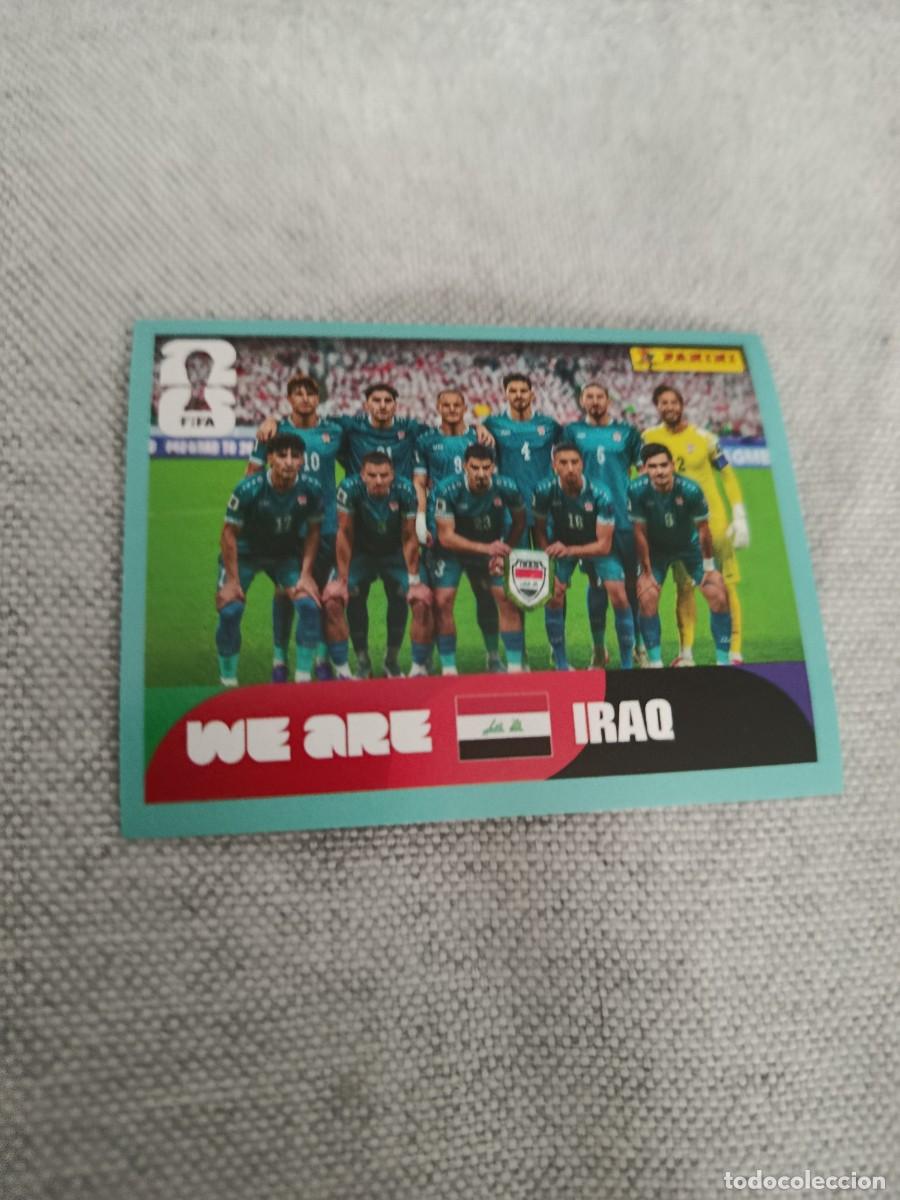 Cromos de f&uacute;tbol: Mundial Estados Unidos-Mexico-Canad&aacute; 2026. 13- Alineaci&oacute;n. Iraq. Nunca pegado.