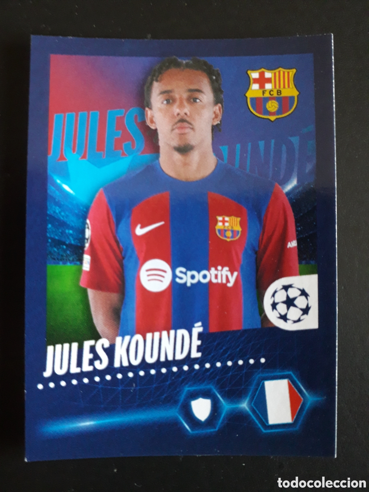 Cromos de f&uacute;tbol: JULES KOUND&Eacute; FC BARCELONA N&deg; 125 UEFA CHAMPIONS LEAGUE SEASON TOPPS 23 24 2023 2024 PEDIDO M&Iacute;NIMO 3&euro;