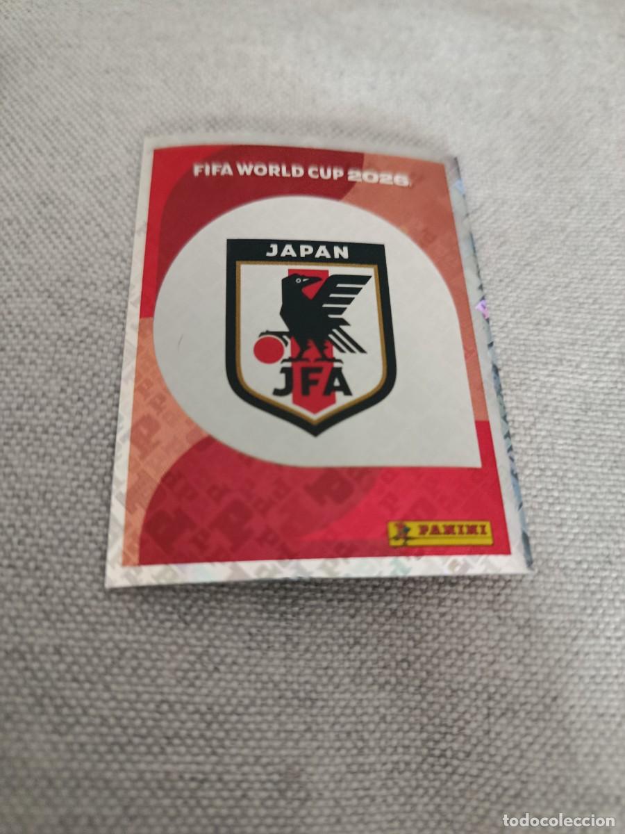 Cromos de f&uacute;tbol: Mundial Estados Unidos-Mexico-Canad&aacute; 2026. 1- Escudo. Jap&oacute;n. Nunca pegado.