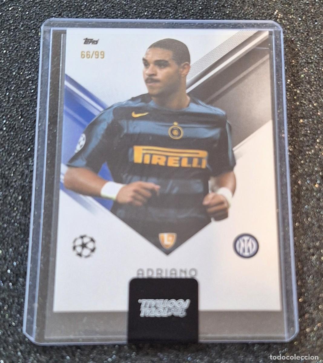 Figurine di Calcio: Adriano Inter Milan Topps Total Football 66/99