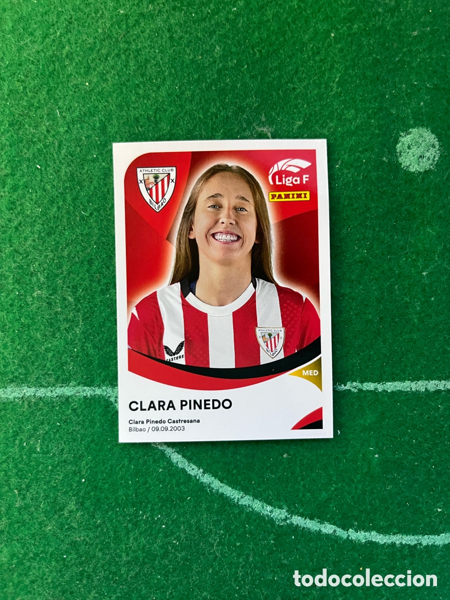 Figurine di Calcio: 16 CLARA PINEDO ATHLETIC DE BILBAO LIGA F FEMENINA 2024 2025 PANINI