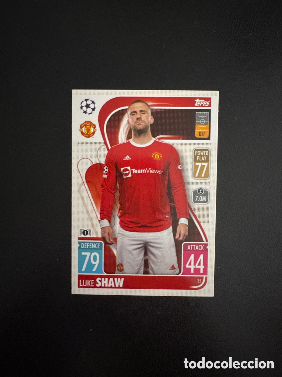 Fu&szlig;ball-Sticker: SHAW MANCHESTER UNITED N&Uacute;MERO 35 MATCH ATTAX 2021 2022