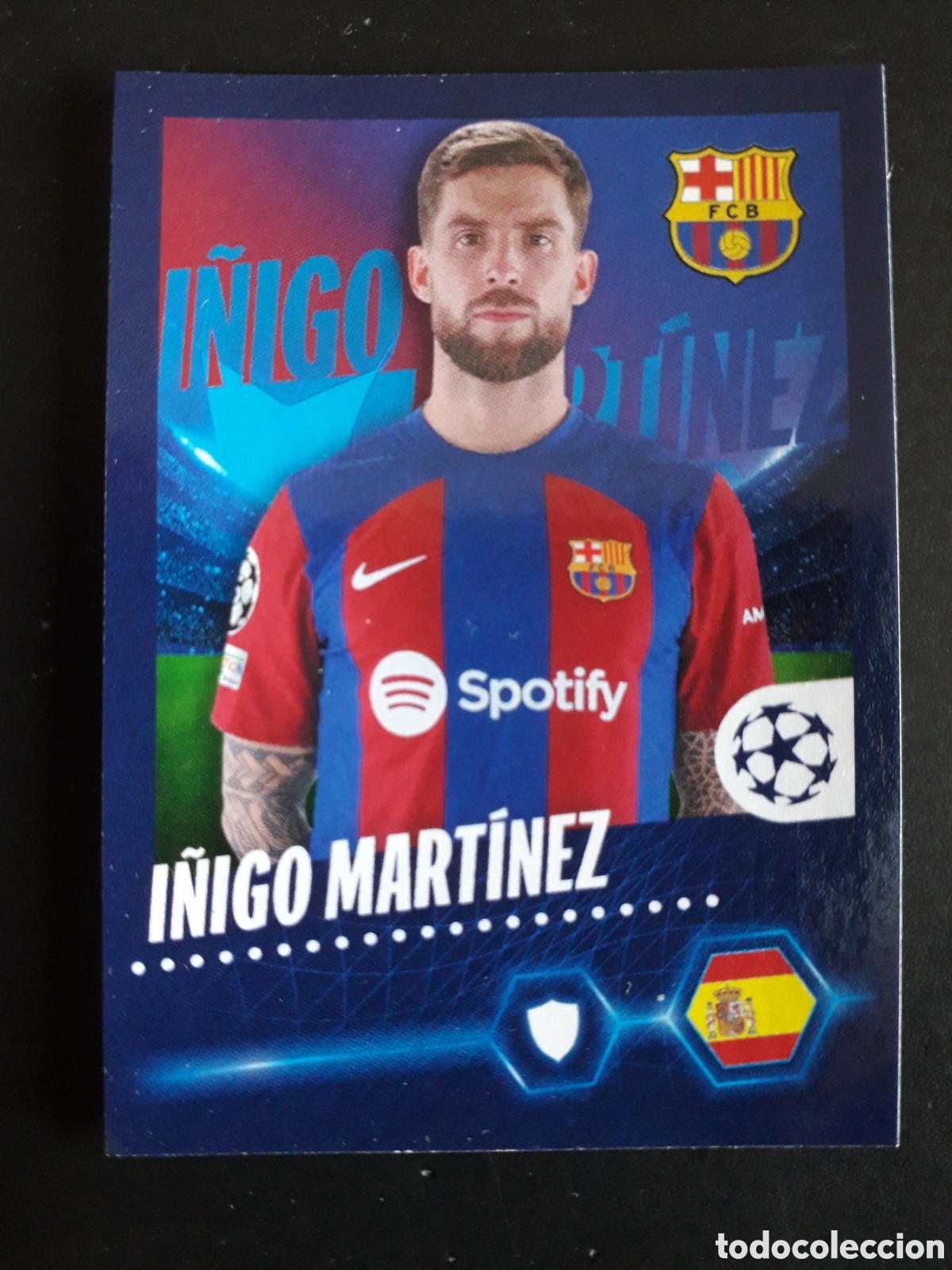 Cromos de f&uacute;tbol: &Iacute;&Ntilde;IGO MART&Iacute;NEZ FC BARCELONA N&deg; 129 UEFA CHAMPIONS LEAGUE TOPPS 23 24 2023 2024 PEDIDO M&Iacute;NIMO 3&euro;