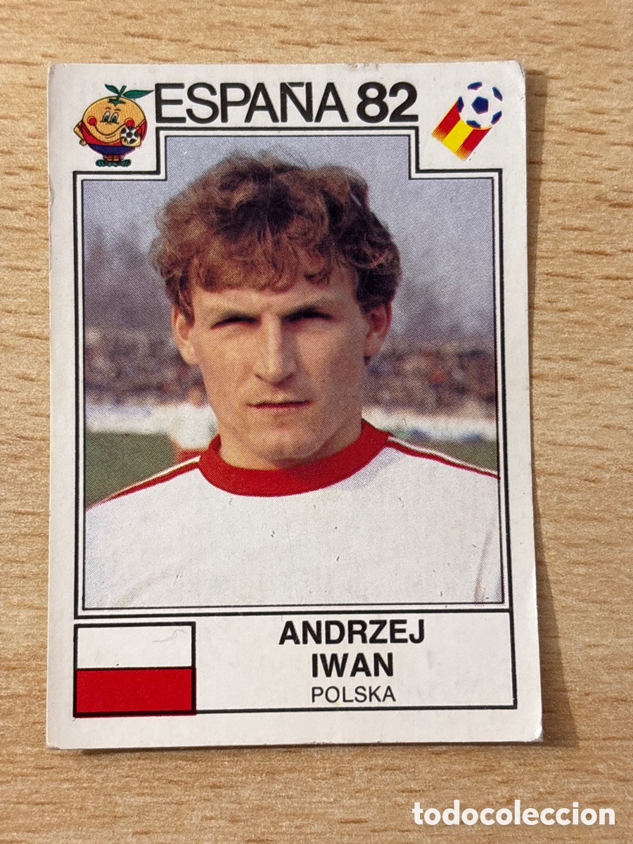 Cromos de f&uacute;tbol: # 70 Andrzej Iwan Polonia Mundial Espa&ntilde;a 82 Panini sin pegar