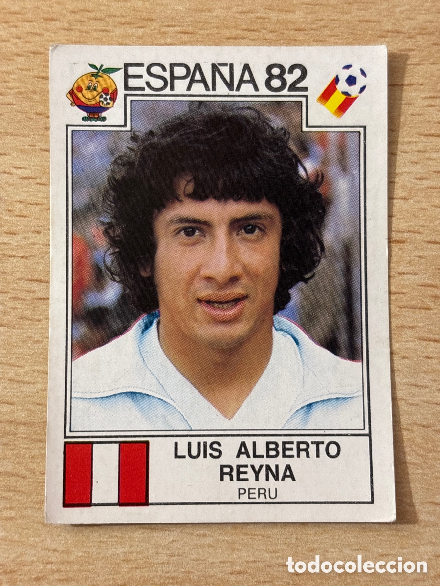 Cromos de f&uacute;tbol: # 83 Luis Alberto Reyna Peru Mundial Espa&ntilde;a 82 Panini sin pegar